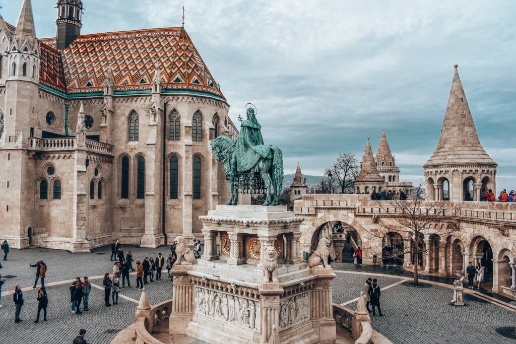 statue on Castle Hill in Budapest