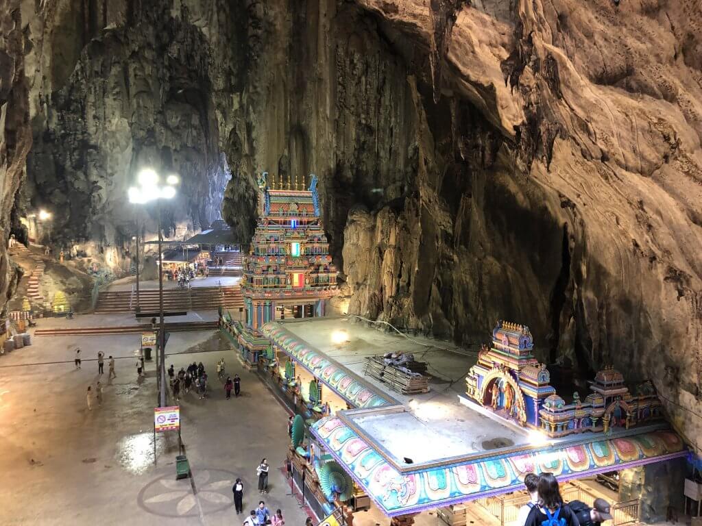 inside Batu caves in kuala lumpur