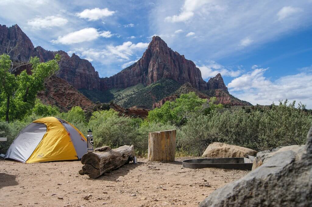 tent and campsite during the daytime